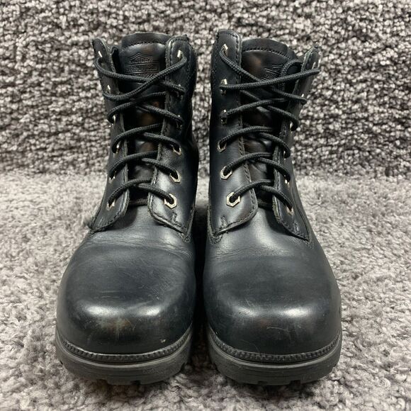 Women’s Harley Davidson Black Boots Womens 10 Badlands 7 Inches Ankle Combat - Picture 6 of 8